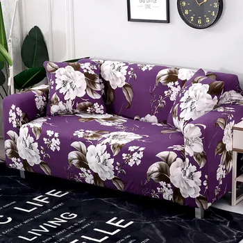 

Geometric Printing Simple Sofa Cover All-inclusive Universal Set Beckoning Cat Deer European Sofa Cover Easy To Clean Dustproof