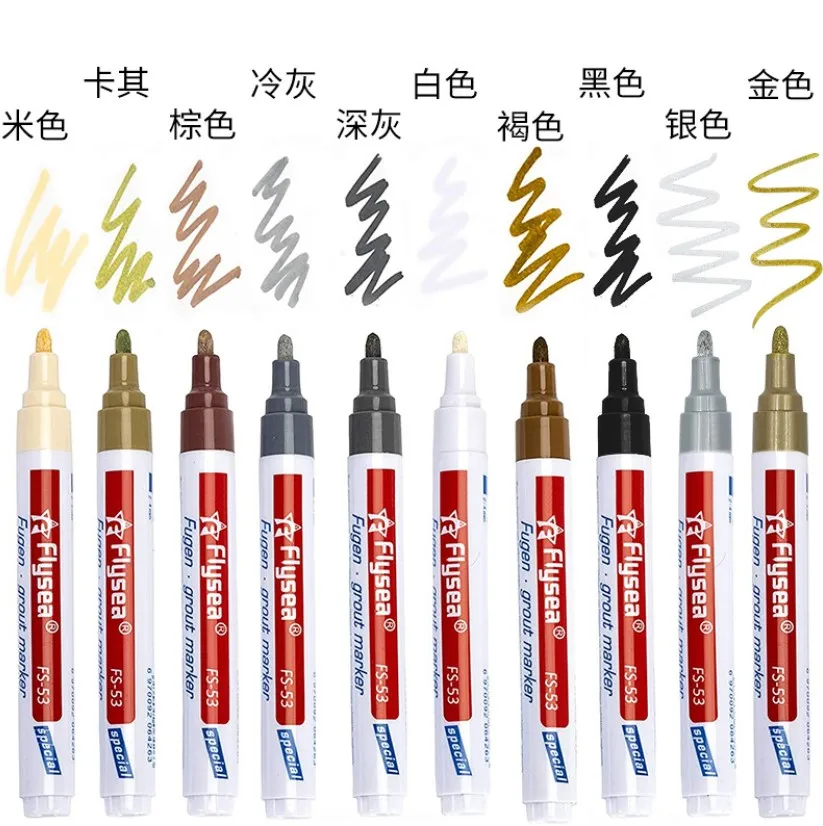 400pcs Home Decor Tile Marker Repair Wall Pen Refill Grout Refresher Marker Kitchen Bathroom Cleaner Tile Beauty Stitch Pen