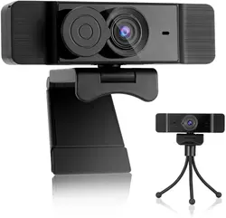 PRYMAX 1080P Webcam with Microphone,70FPS Live Streaming USB Web Camera Built-in Dual Noise Canceling for Video Calling,