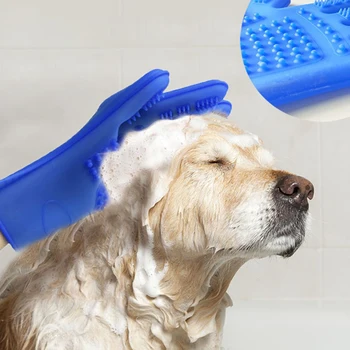 

Dog Grooming Gloves for Cats Pet Gloves Pet Hair Deshedding Brush Comb Glove for Pet Dog Cleaning Massage Glove for Animal