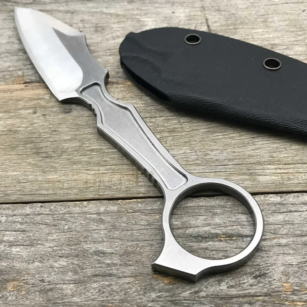 LDT GITFO DA нож с фиксированным лезвием тактические ножи керамбит D2 лезвие KYDEX походный охотничий нож Карманный прямой инструмент для повседневного использования