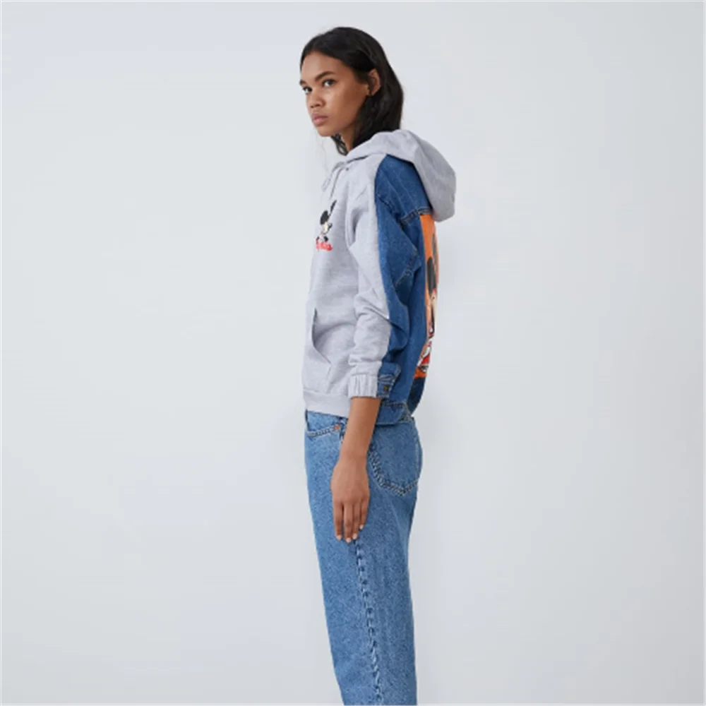 ZA Hoody Hoodie Women's Fashion New Autumn and Winter Casual Hoody Hoodie Bohemian Adjustable Hood Long-sleeved Jacket
