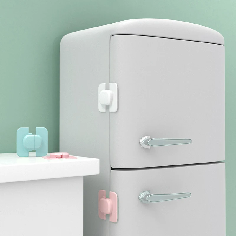 

Multi-function Plastic Protection Security Lock Baby Kids Fridge Drawer Door Cabinet Cupboard Security Toddler Safety Locks