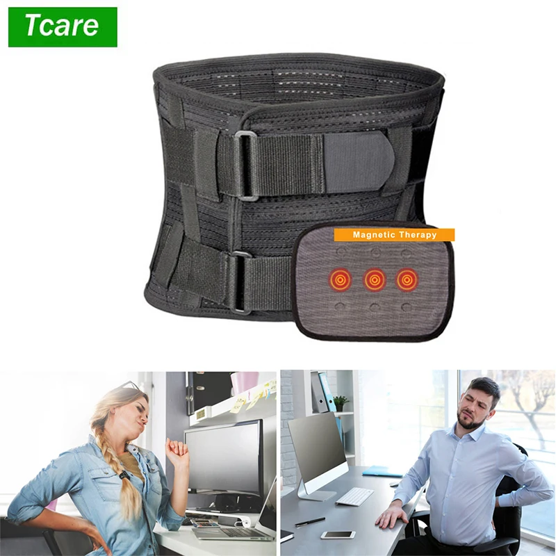 Tcare Lumbar Lower Back Brace and Support Belt Unisex Relieve Lower Back Pain with Sciatica Herniated Scoliosis Back Pain Relief