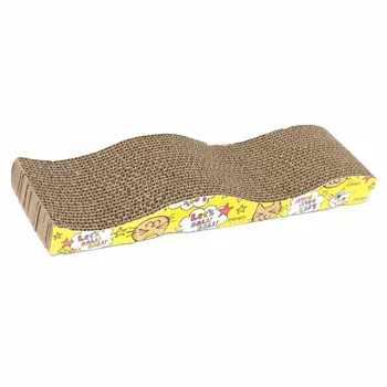 買取 猫子猫段ボールスクラッチボードパッド難問ベッドマット爪ケア