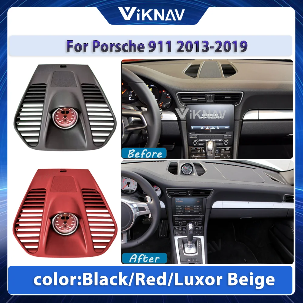 

Car Stopwatch For Porsche 911 2013-2019 Interior Dashboard Clock Compass Time Electronic Meter Clock Accessional