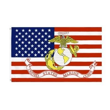

90*150cm polyester united states of american marine USMC flag