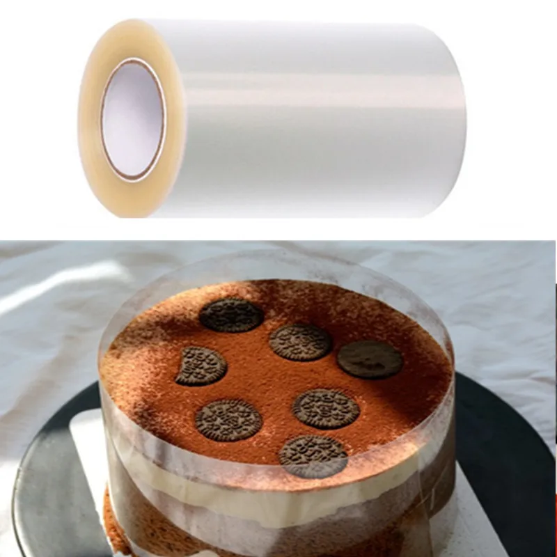 

1 Roll Practical Mousse Wrapping Tape Cake Decorating Collar Roll 5M Mousse Surrounding acetate film Baking Accessories Tools