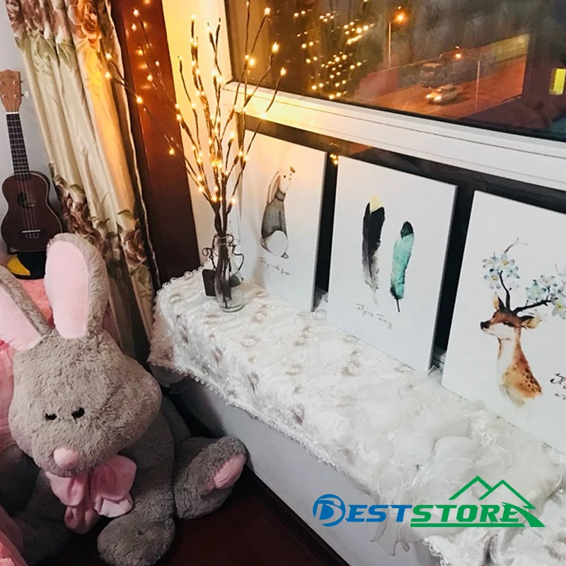 Гирлянда ночного дерева 20 светодиодов ветка ваза для свадьбы Рождество