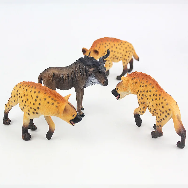 Горячая Распродажа модели диких животных модель Африка Hyenas Dingo Твердые статические детские игрушки украшения подарок