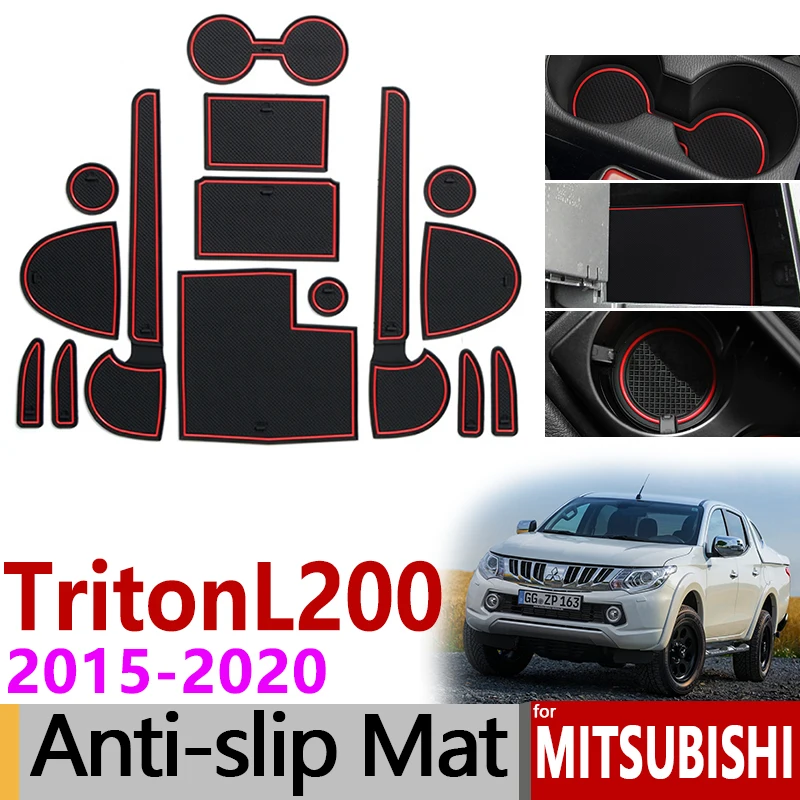 Автомобильный Гаджет коврик для Mitsubishi L200 Triton Strada Strakar Barbarian Fiat Fullback ram 1200 аксессуары гелевая накладка резиновый слот для ворот