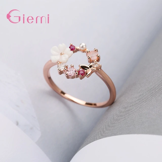 Romantic Dainty Rings For Women Pink Zircon Heart Ring Korean Finger  Accessories Wedding Jewelry Gifts Cute Rings For Girlfriend - Rings -  AliExpress