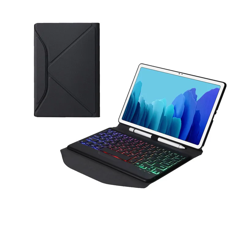 

Магнитный Тонкий чехол из искусственной кожи для Samsung Galaxy Tab A7 10,4 T507 T505 T500, съемный чехол с беспроводной Bluetooth клавиатурой