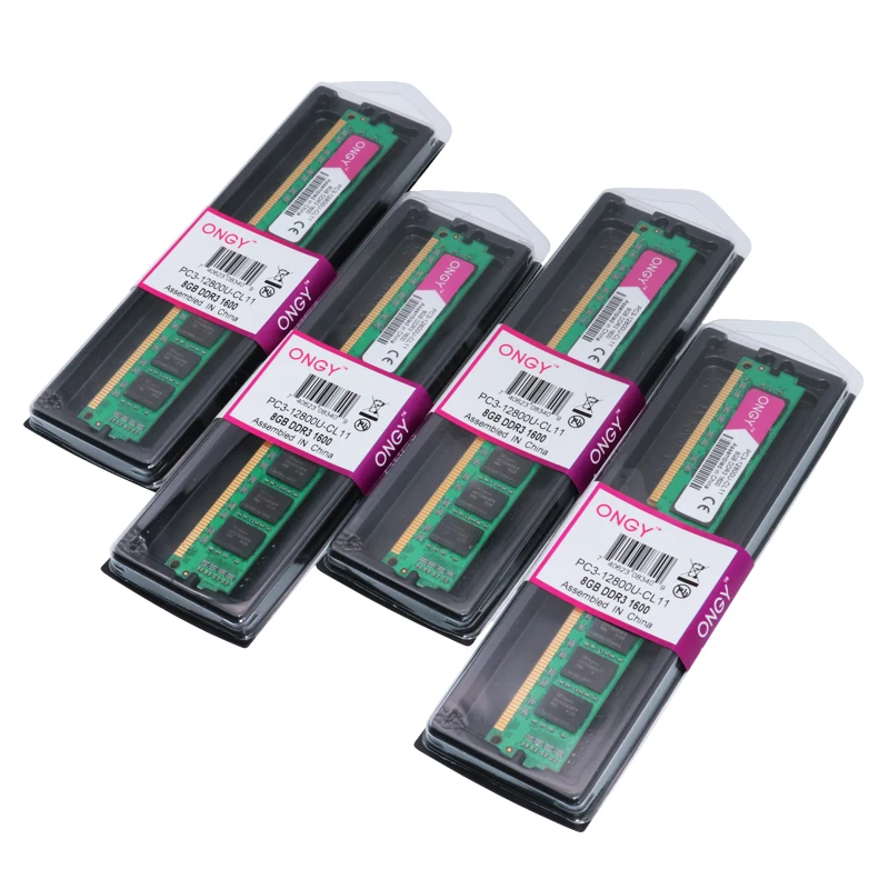 ONGY Ram DDR3 2 GB 4 8 1600 MHz 800 mhz настольная память 240pin 1 5 V DIMM Компьютерная оперативная ddr 3