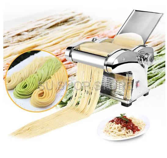 

220V Multifunctional Electric Noodle Machine Household Dumpling Wanton Skin Pressing Machine Automatic Noodle Maker EU/AU/UK