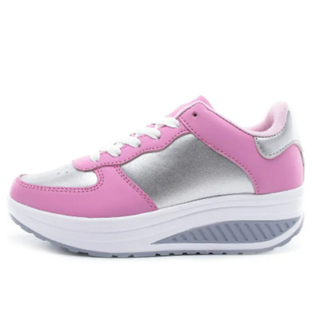 

Children Women Running Shoes Female Sports Shoes Non Slip Damping Outdoor PU Leather Girl Increase Sneakers Platform Shake Shoes