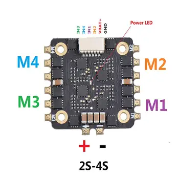 

RCtown EM15A 25A 4-in-1 ESC BLHELI_S 20*20MM DSHOT600 Brushless ESC 2-4S For RC Muiltitor Spare Parts Accessory