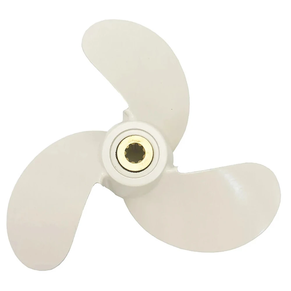 Outboard Propeller 7 1/4 x 6 for Yamaha 2.5-3Hp 9 Spline Tooth 3 Blades R Rotation Aluminum Alloy Marine Boat