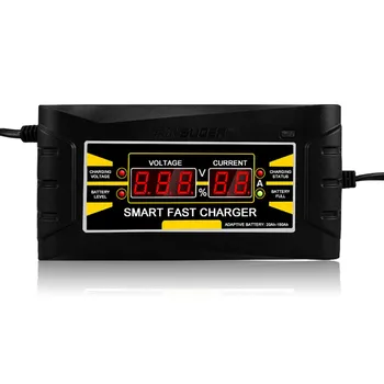 

Hot New Full Automatic Smart 12V 10A Lead Acid/GEL Battery Charger w/ LCD Display EU Plug Smart Fast Battery Charger