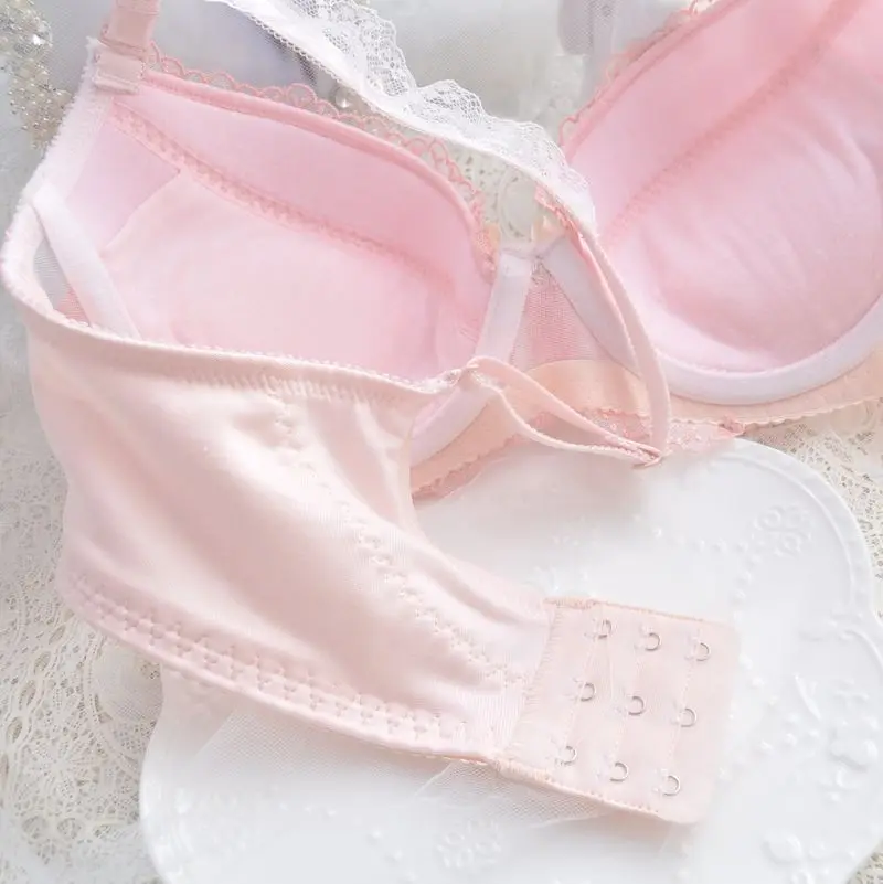 underwear sets sale Japanese Style Super Cute Bra & Panties Set Soft Sister Underwear Sleep Intimates Set Sweet Kawaii Lolita Oversized 2 Colors bra and panty