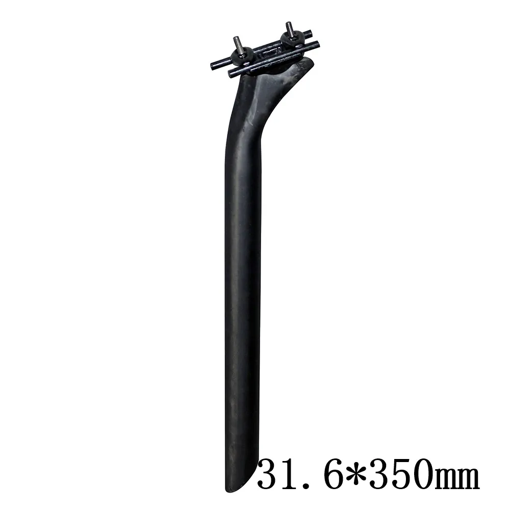 Matte 31.6X350mm Новые полки углеродный руль MTB Подседельный штырь для горного велосипеда, горного велосипеда полюс стойка сидения для горного велосипеда 27,2/30,8/31,6-350/400 мм - Цвет: Matte 31.6X350mm
