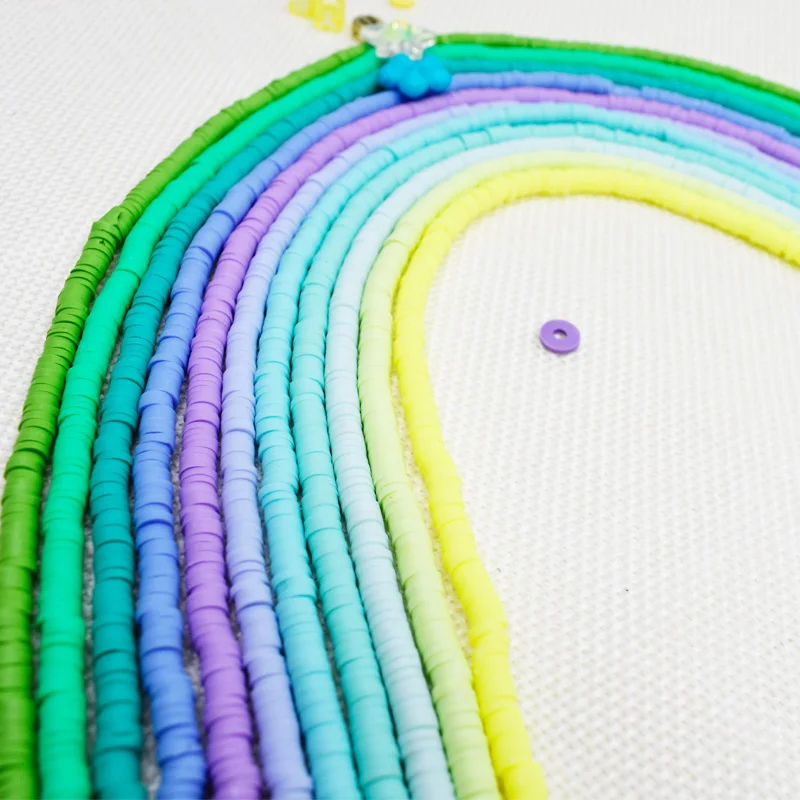 

4mm Round Polymer Clay Chip Disk Loose Spacer Beads For Necklace Bracelet DIY Fashion Jewelry Findings Making
