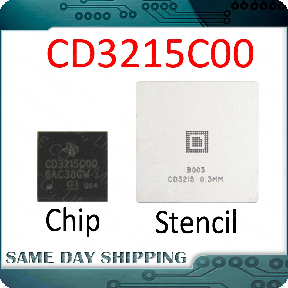 Новый CD3215C00 чип с трафарет для Macbook Pro A1706 A1707 A1989 A1990 USB C Порты и разъёмы контроллер IC CD3215COO ремонта материнской