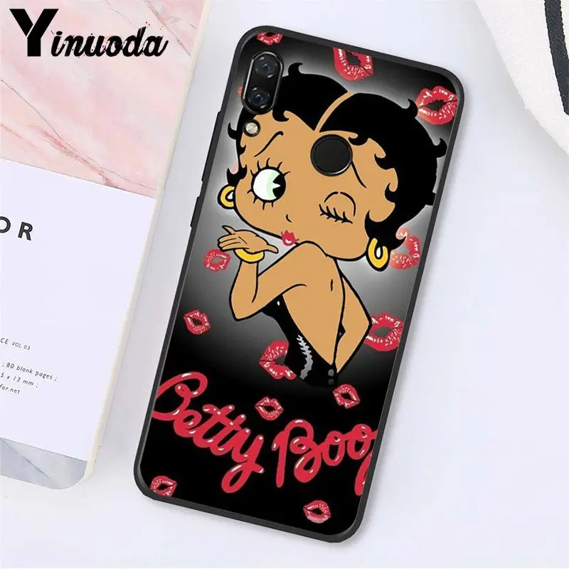 Yinuoda betty boop чехол для телефона для Xiaomi Redmi4X 6A S2 Go Redmi 5 5Plus Note4 Note5 7 Note6Pro