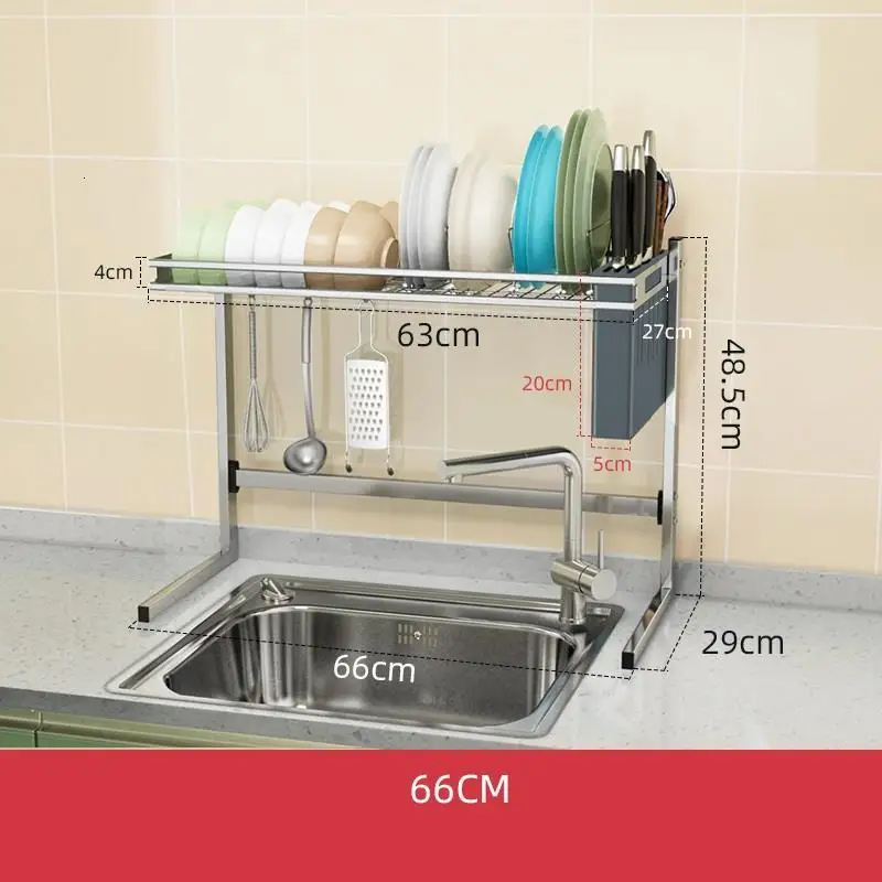 MODEL J Almacenamiento сушилка для посуды Nevera раковина Органайзер De Cozinha нержавеющая сталь Organizador Cocina Mutfak кухонная стойка - Цвет: MODEL J