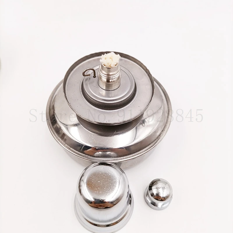 1PC lab 100ml 200ml 400ml 450ml anti-explosion and thicken 304 Stainless Steel Alcohol Burner Lamp with wick for Laboratory