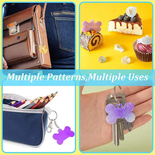 5 Styles Kutya Csont Alakú Címkék Formák Gyanta Szilikon Penész Kulcstartó Csokoládé Desszert Nyúlós Cukorkák Házi Készítésű Barkács Kézművesség - Image 6