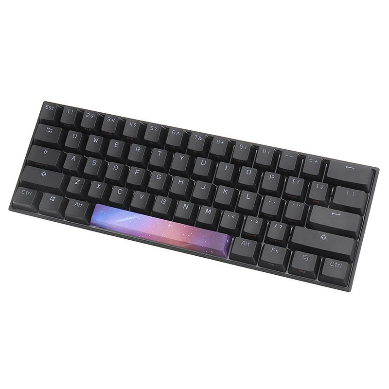 Механическая клавиатура PBT Keycaps DIY Keycap (6 25u Space Keycap) блестящее звездное