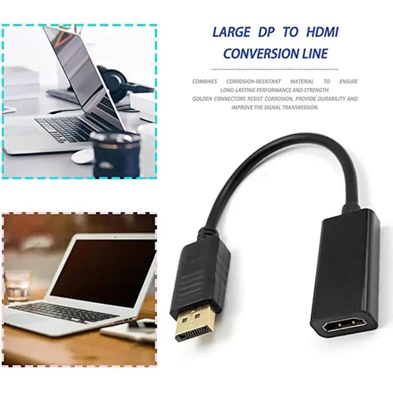 Высококачественный мини Кабель адаптер для порта дисплея DP HDMI Apple Mac Macbook Pro