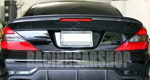 REAL CARBON FIBER AMG TYPE TRUNK SPOILER fit for MERCEDES BENZ R230 SL350 SL500 SL550 SL600 SL55 SL63 SL65 2003-2011