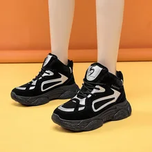 RUIFF/Женская обувь; теплая короткая плюшевая обувь; прогулочная обувь; кроссовки; прогулочная обувь; женская уличная обувь на толстой подошве со шнуровкой