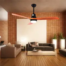 52 дюйма потолочный вентилятор со светодиодной подсветкой светодиодный рассеивающий Никель орехового дерева для Гостиная Кухня Спальня Семья обеденный стол
