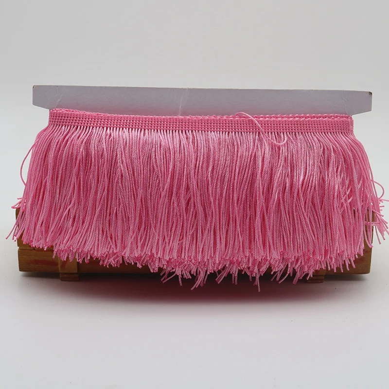Nappe con frange e finiture in pizzo, fibra di poliestere, nappe da 15,2 cm (″) di larghezza, 10 metri di lunghezza, for accessori di vestiti, abiti da sposa latini e decorazioni for