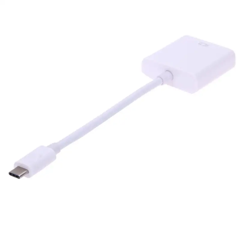 Тип C USB 3,1 папа к DVI 1080P Портативный Расширенный кабель адаптера питания