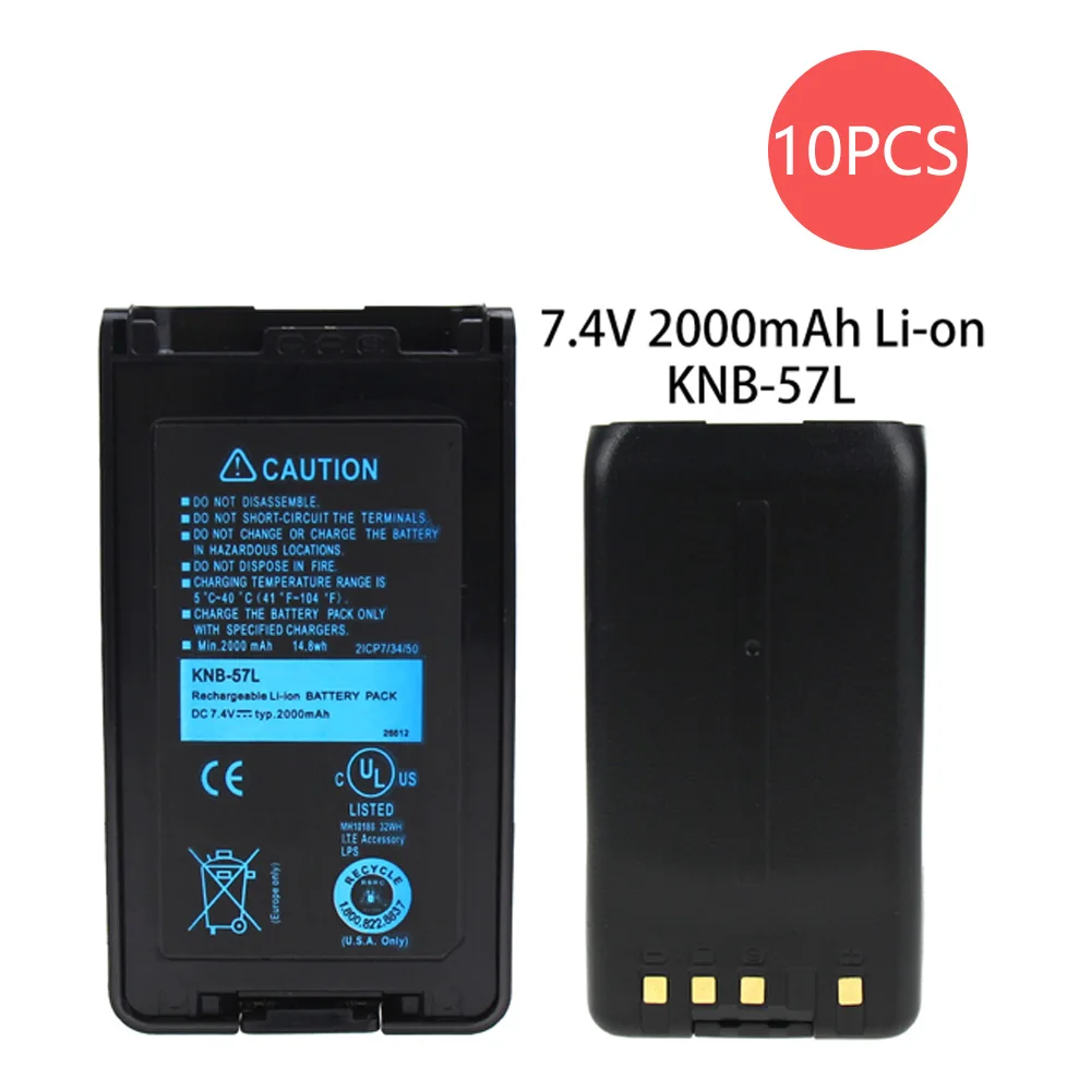 10X Kenwood KNB 35L Батарея Замена для (2000 мА/ч 7 4 В li ion) TK 3360 3160 2170 57L 2360 NX 320|Запчасти и