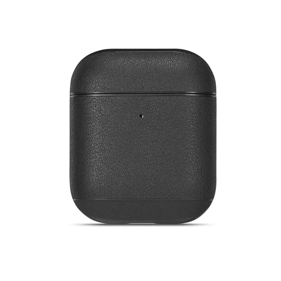 OTTWN цветной кожаный чехол для наушников для airpods1 2 Простой чистый цвет беспроводные bluetooth наушники защитная крышка для airpods