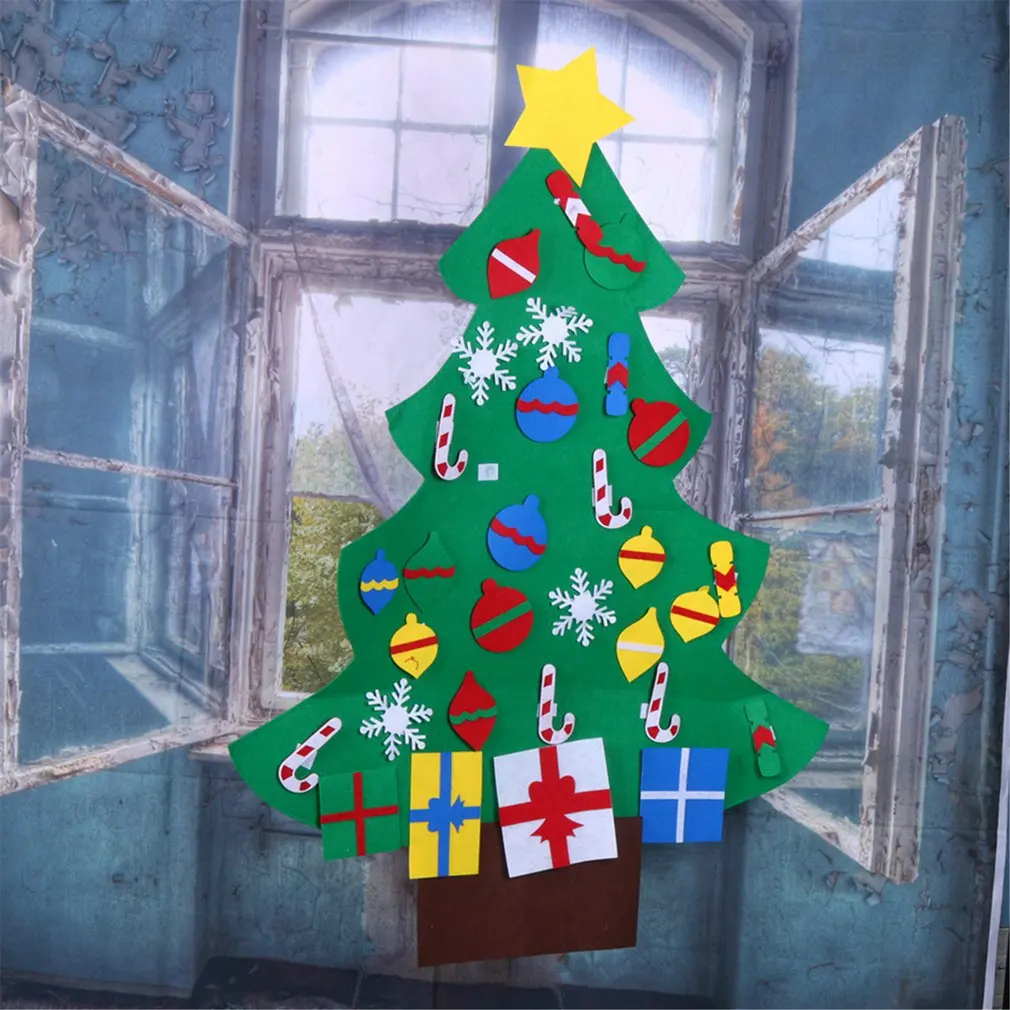 Calendar type Christmas Tree Set Ornaments Xmas Gift Door Wall Hanging NHCM03