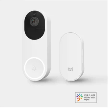 

Newest Xiaomi intelligent visual doorbell AI face recognition 1080P infrared night vision remote video call doorbell set