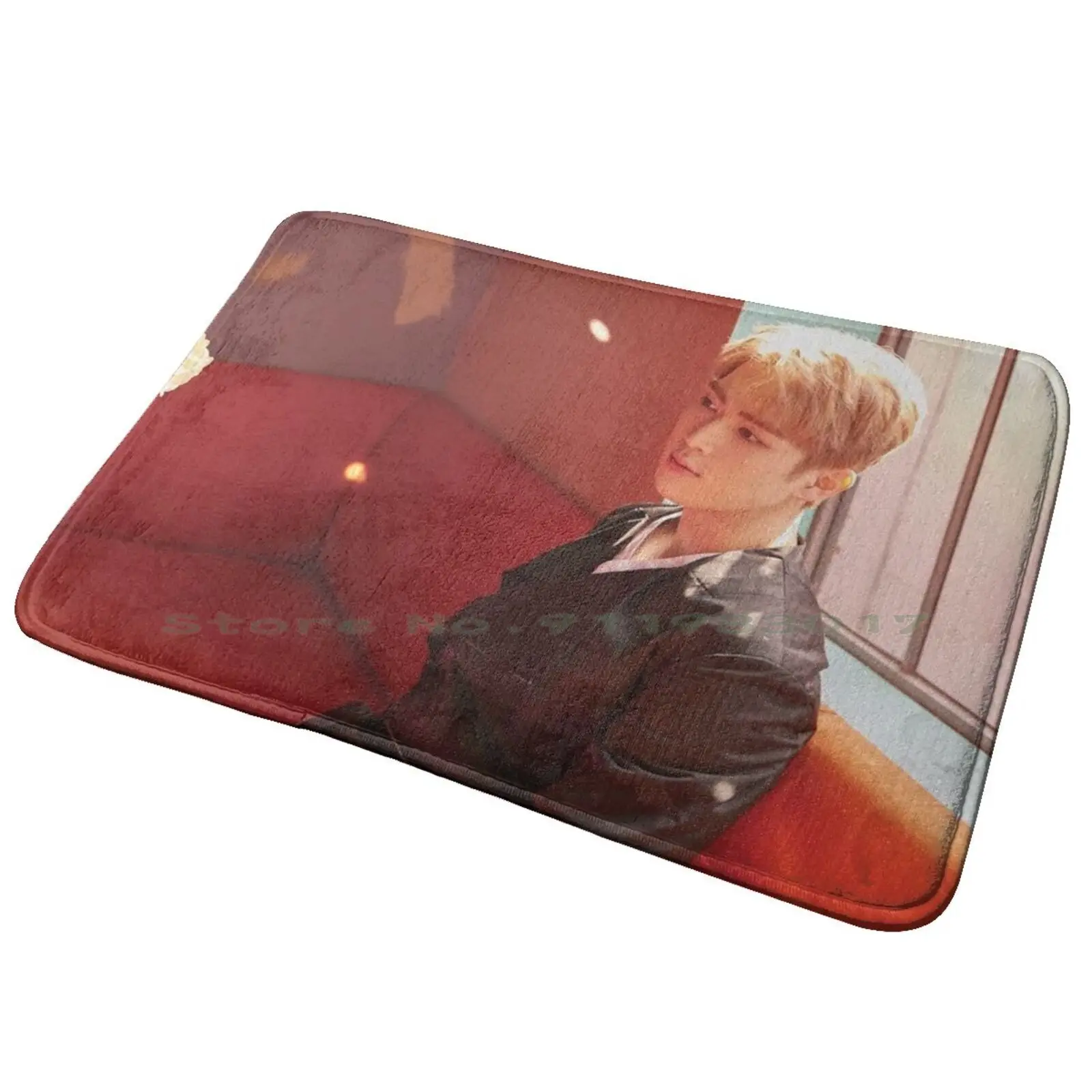 Up10Tion Gyujin Tappetino Da Bagno Tappetino Da Bagno Tappeto (Tqia Bandiera Dell'Orgoglio Pansessuale Arcoiris Arcoiris Arcoiris Arcobaleno Lesbicò O