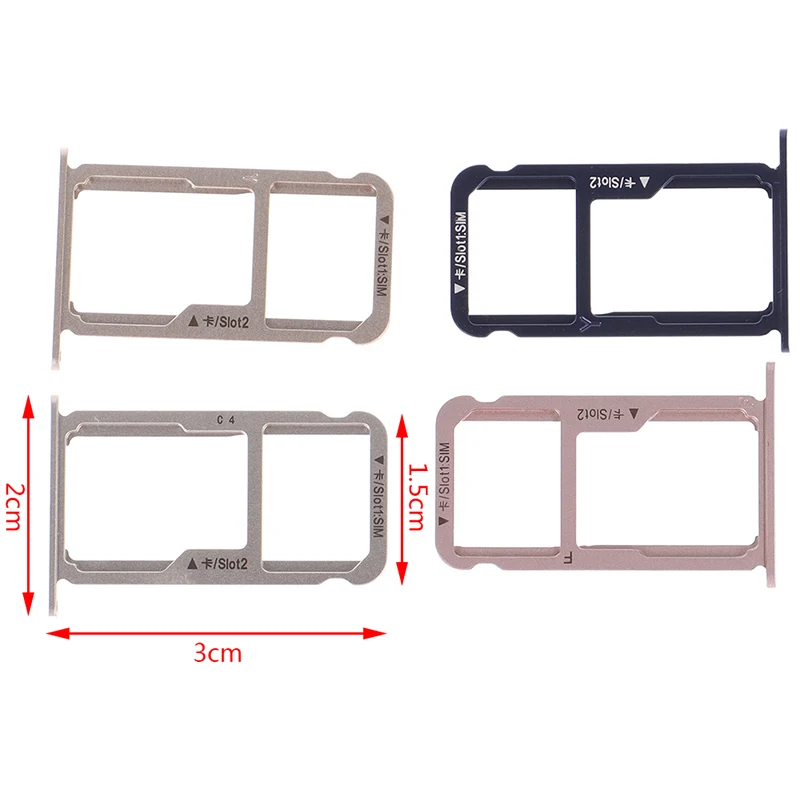 SIM Card Tray Dual Slot Holder Carrier Repair Part for Huawei Honor 8