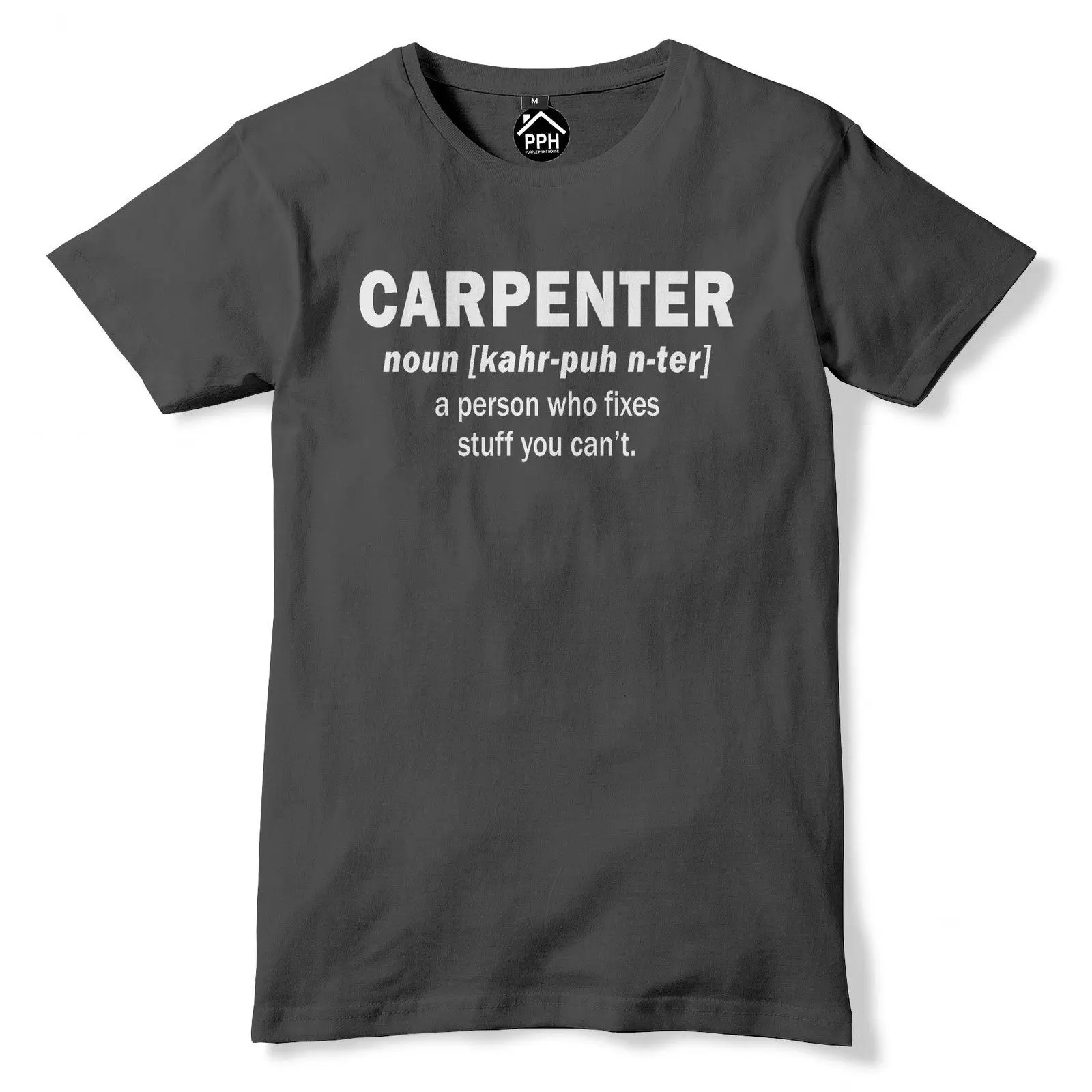 Carpenter Noun Tshirt Chippy Mens Chainsaw Funny T Shirt Trade Builder Wood PT30 Casual Short Sleeve TEE fun T-shirt mens tshirt |