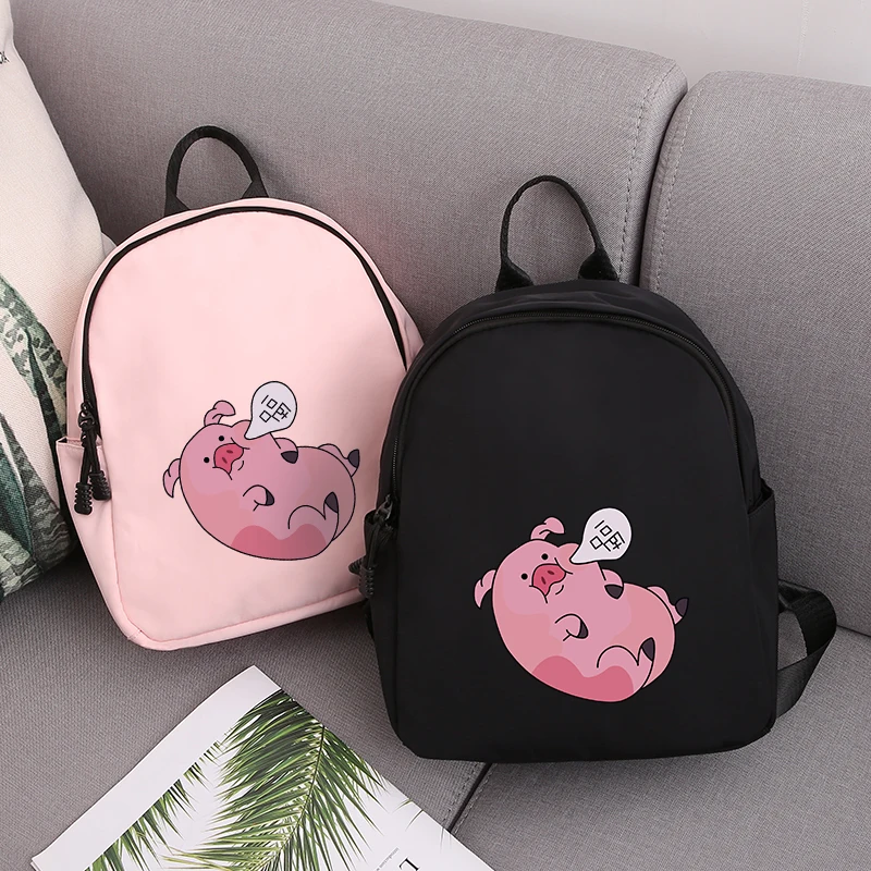 Kawaii Pig женский водонепроницаемый практичный маленький рюкзак для шоппинга дорожные школьные сумки для детей девочек студенческий Femme подарок на день рождения