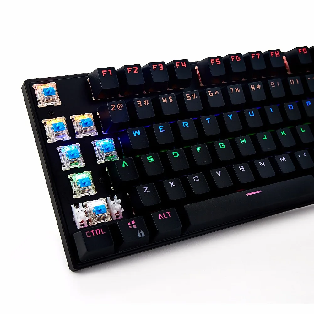Игровая механическая клавиатура с защитой от фиктивных нажатий 104 английские