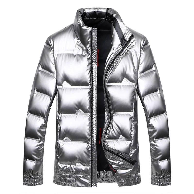 

High Quality Mens Jacket Parka Men Classic Fashion White Down Jacket Coats Outdoor Outwear Warm Winter Black Silver Jacket Coat