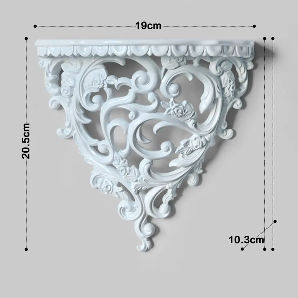 

creative wall decoration shelf stereo partition crafts Champagne white color Resin Home Wall Holder Decoration Frame