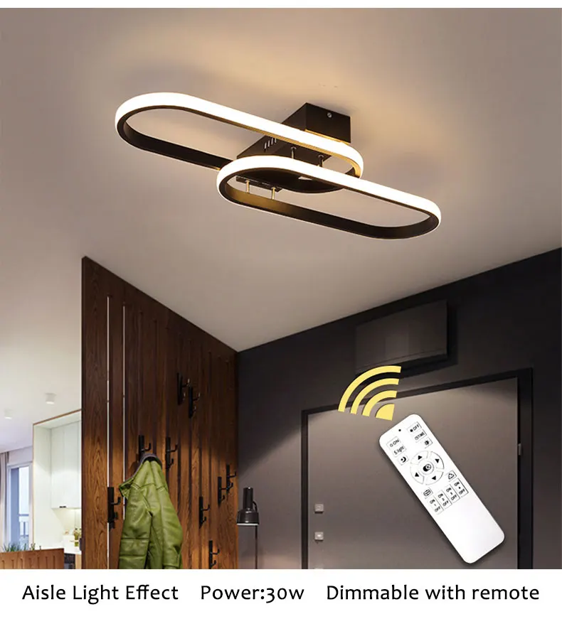 drop ceiling lights Simple Black White Ceiling Light for Home Living Room Corridor Hallway Balcony Surface Mounted Aisle Ceiling Lighting Fixtures black ceiling lights